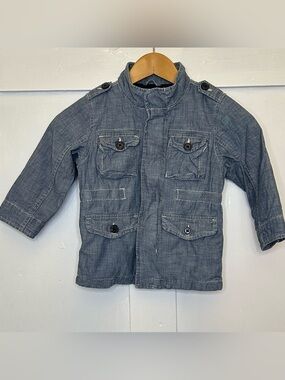 Kid’s GAP Denim-Style Lined Field Utility Jacket - Blue 3 Years